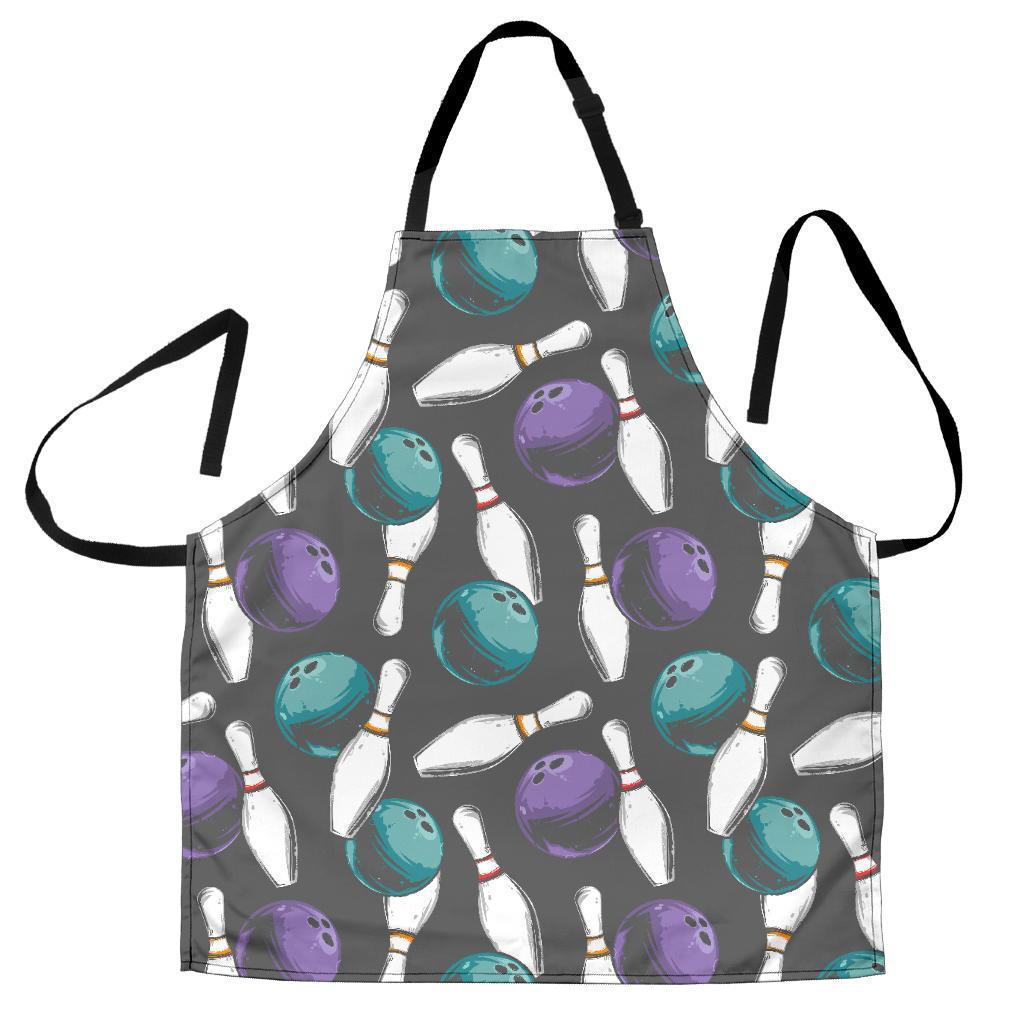 Pattern Print Bowling Men's Apron-grizzshop