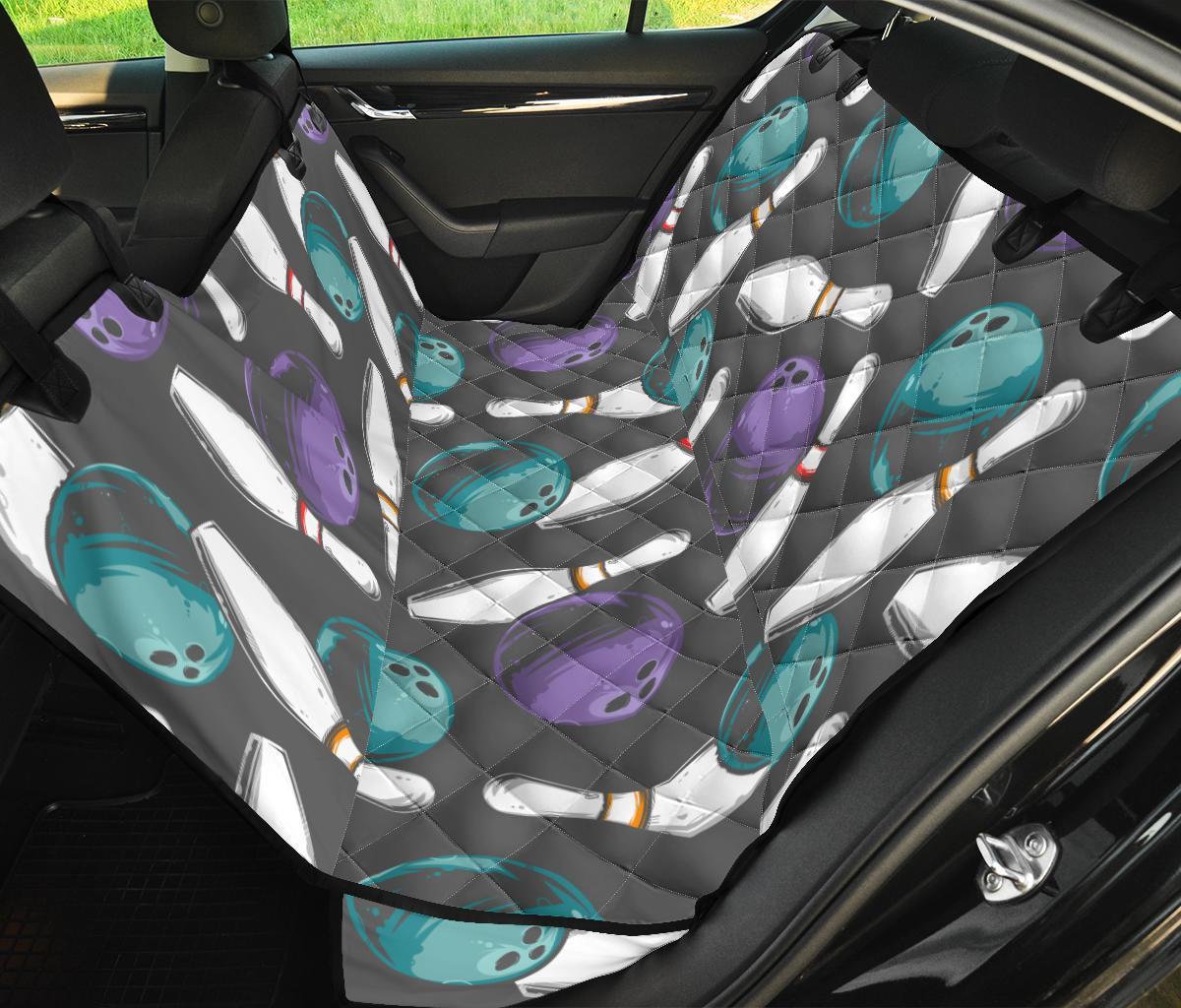 Pattern Print Bowling Pet Car Seat Cover-grizzshop