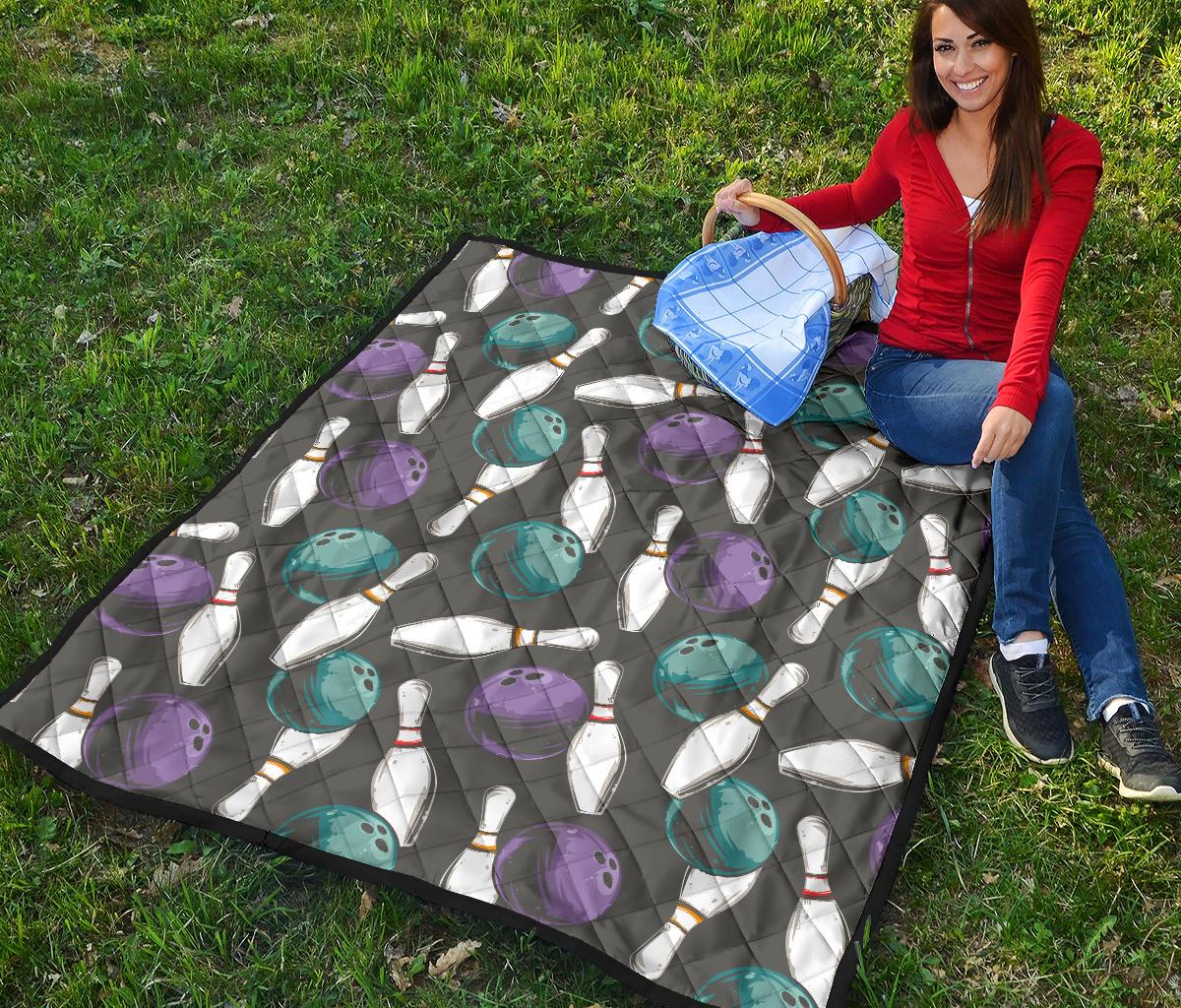 Pattern Print Bowling Quilt-grizzshop