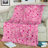 Pattern Print Breast Cancer Awareness Pink Ribbon Blanket-grizzshop