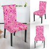 Pattern Print Breast Cancer Awareness Pink Ribbon Chair Cover-grizzshop