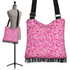 Pattern Print Breast Cancer Awareness Pink Ribbon Crossbody Bags-grizzshop