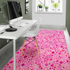 Pattern Print Breast Cancer Awareness Pink Ribbon Floor Mat-grizzshop