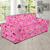 Pattern Print Breast Cancer Awareness Pink Ribbon Sofa Covers-grizzshop