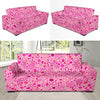 Pattern Print Breast Cancer Awareness Pink Ribbon Sofa Covers-grizzshop