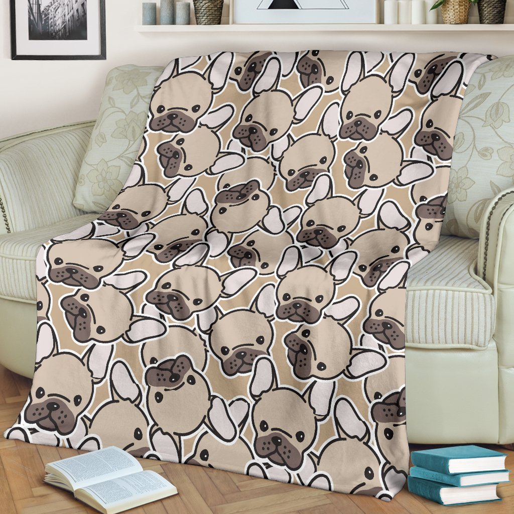 Pattern Print Bulldog Blanket-grizzshop