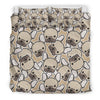 Pattern Print Bulldog Duvet Cover Bedding Set-grizzshop