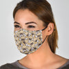 Pattern Print Bulldog Face Mask-grizzshop