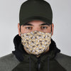 Pattern Print Bulldog Face Mask-grizzshop