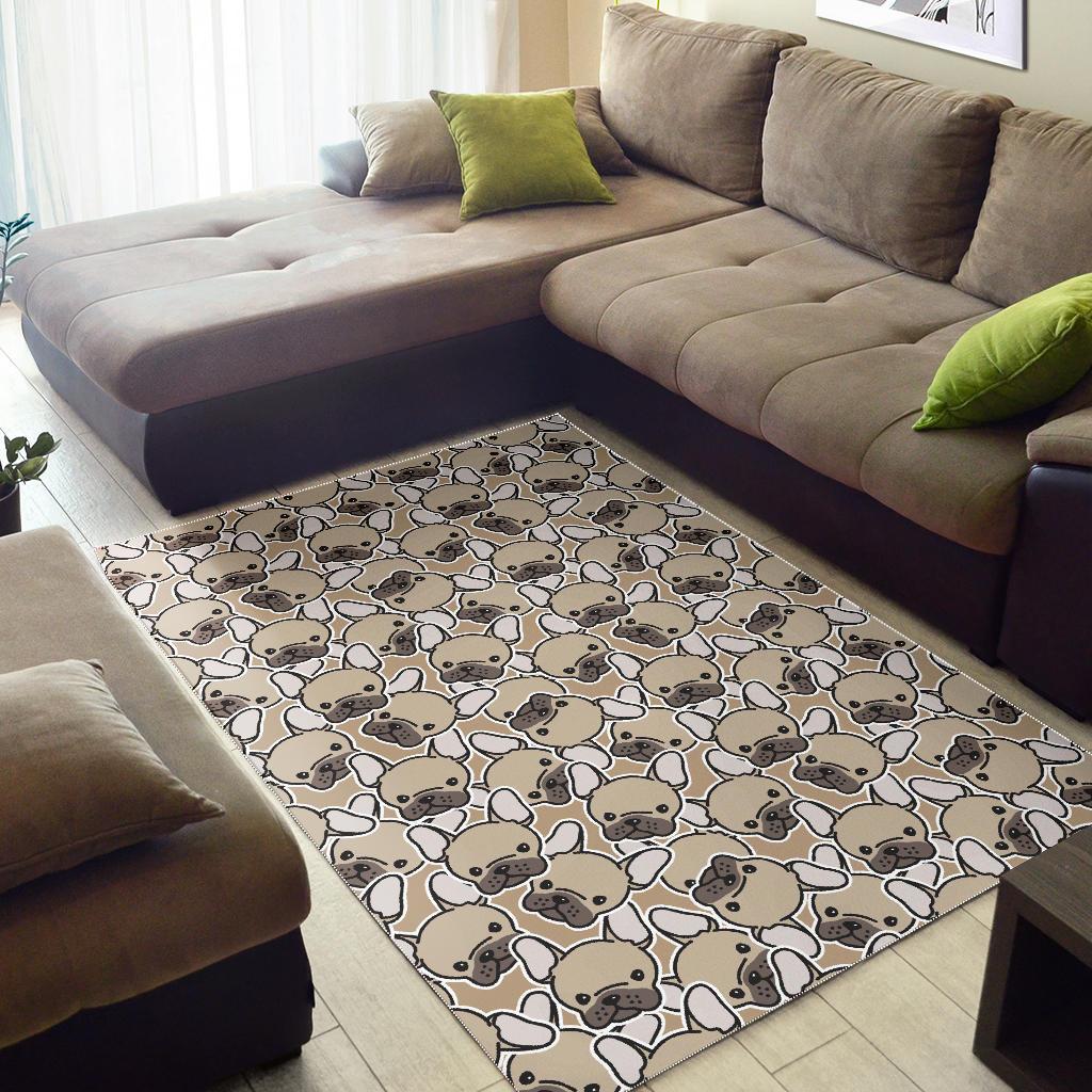 Pattern Print Bulldog Floor Mat-grizzshop