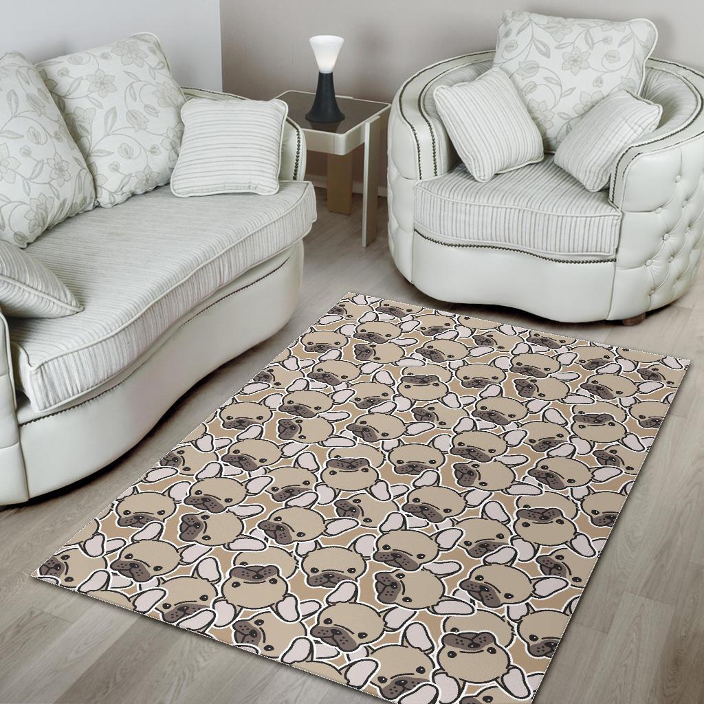 Pattern Print Bulldog Floor Mat-grizzshop