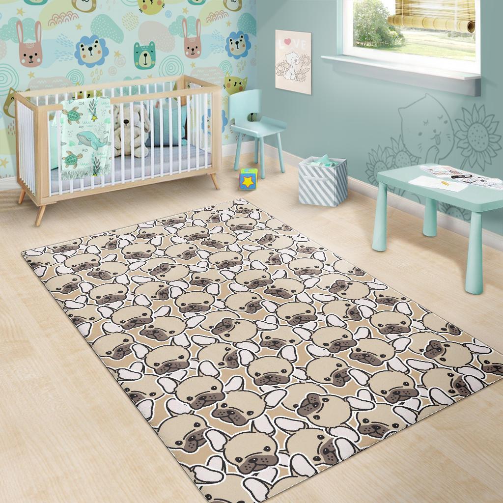 Pattern Print Bulldog Floor Mat-grizzshop