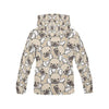 Pattern Print Bulldog Men Pullover Hoodie-grizzshop