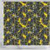 Pattern Print Camera Bathroom Shower Curtain-grizzshop