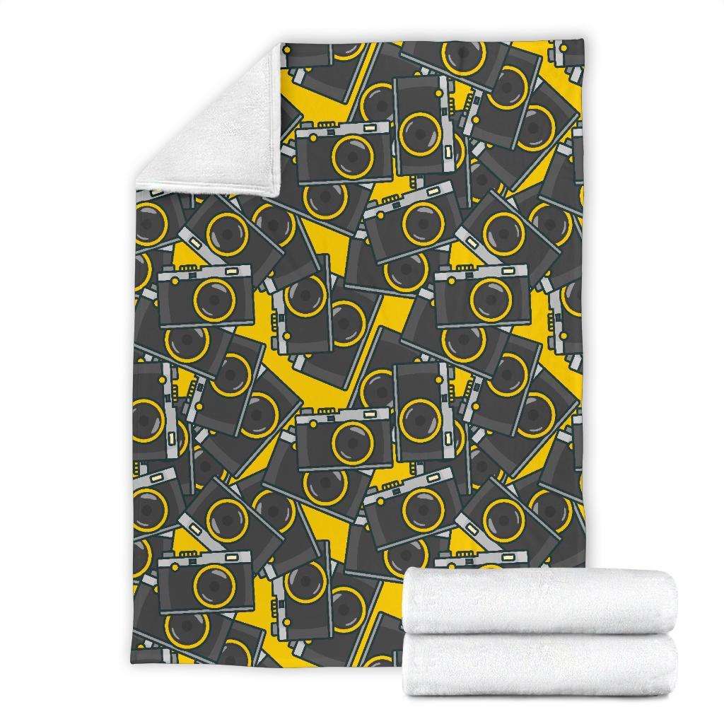 Pattern Print Camera Blanket-grizzshop