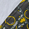 Pattern Print Camera Blanket-grizzshop