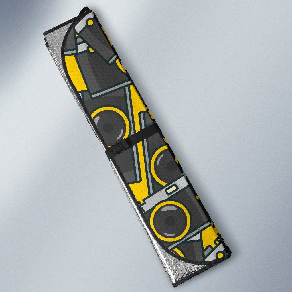 Pattern Print Camera Car Sun Shade-grizzshop