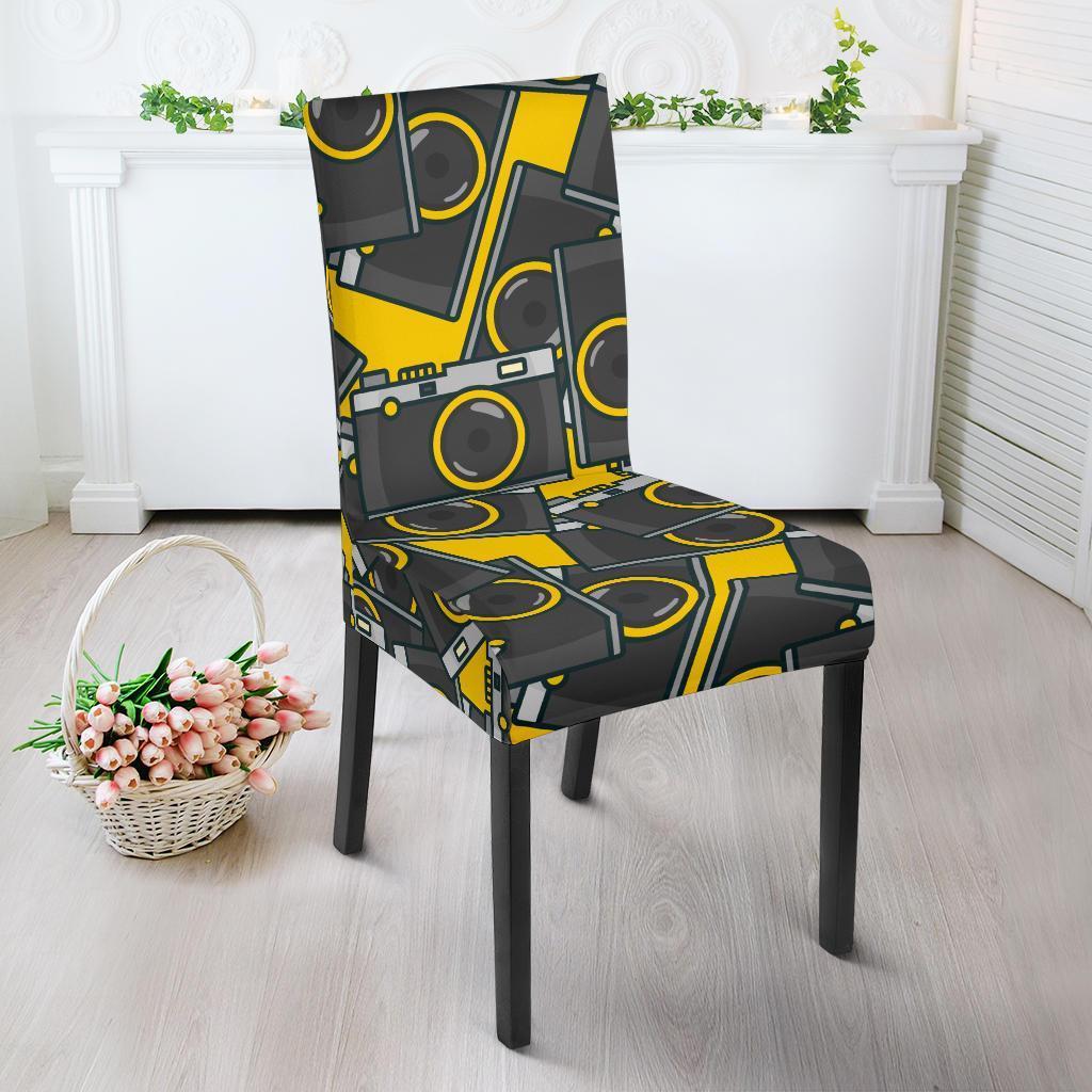 Pattern Print Camera Chair Cover-grizzshop