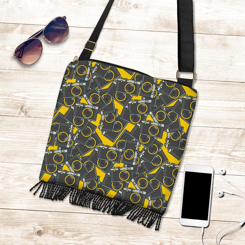 Pattern Print Camera Crossbody bags-grizzshop