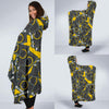 Pattern Print Camera Hooded Blanket-grizzshop