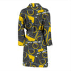 Pattern Print Camera Men Long Robe-grizzshop