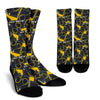 Pattern Print Camera Unisex Crew Socks-grizzshop