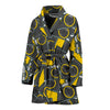 Pattern Print Camera Women Long Robe-grizzshop