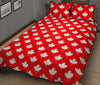 Pattern Print Canada Love Bed Set Quilt-grizzshop