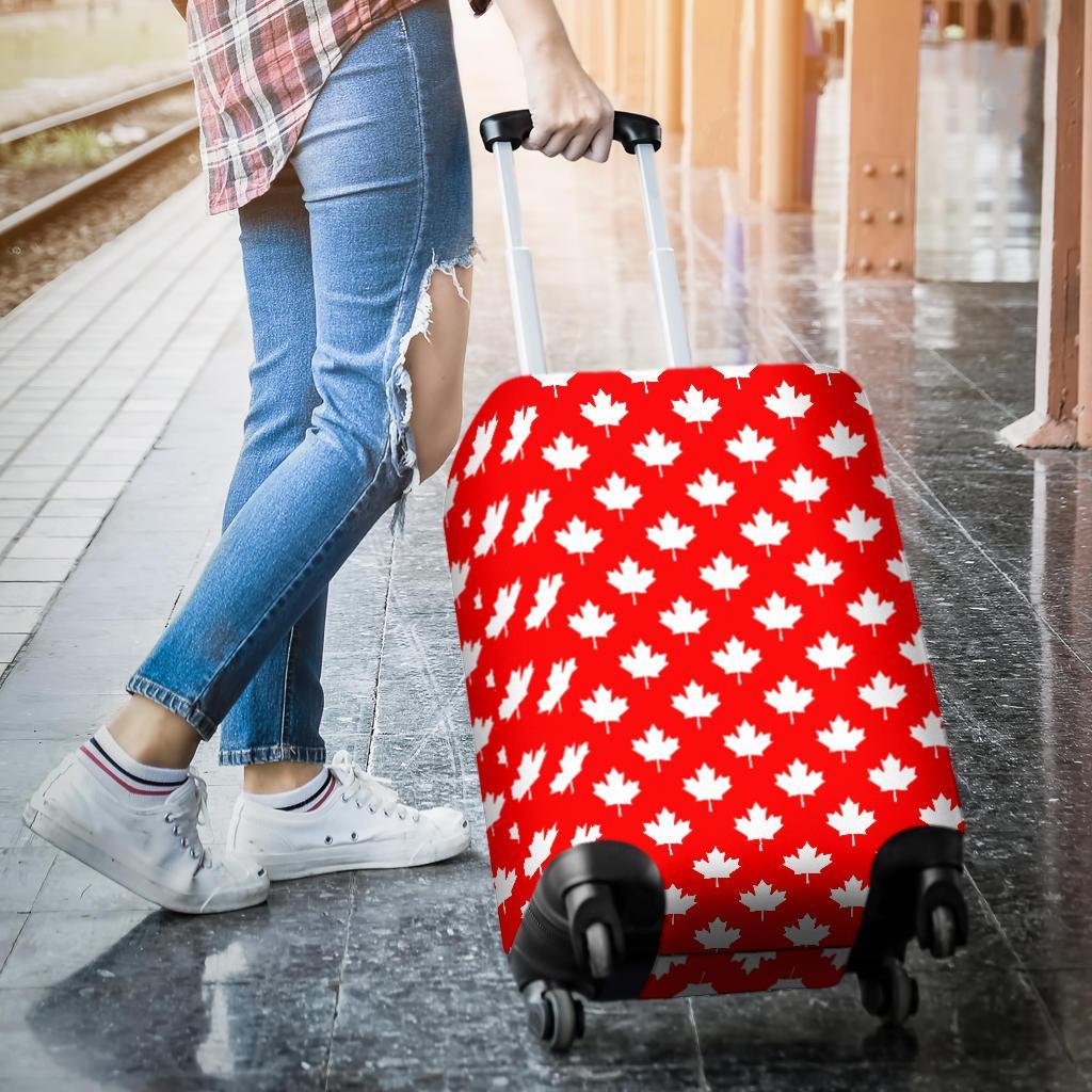 Pattern Print Canada Love Luggage Cover Protector-grizzshop