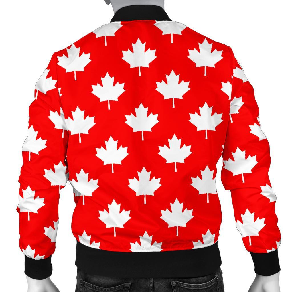 Pattern Print Canada Love Men's Bomber Jacket-grizzshop