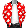 Pattern Print Canada Love Men's Bomber Jacket-grizzshop