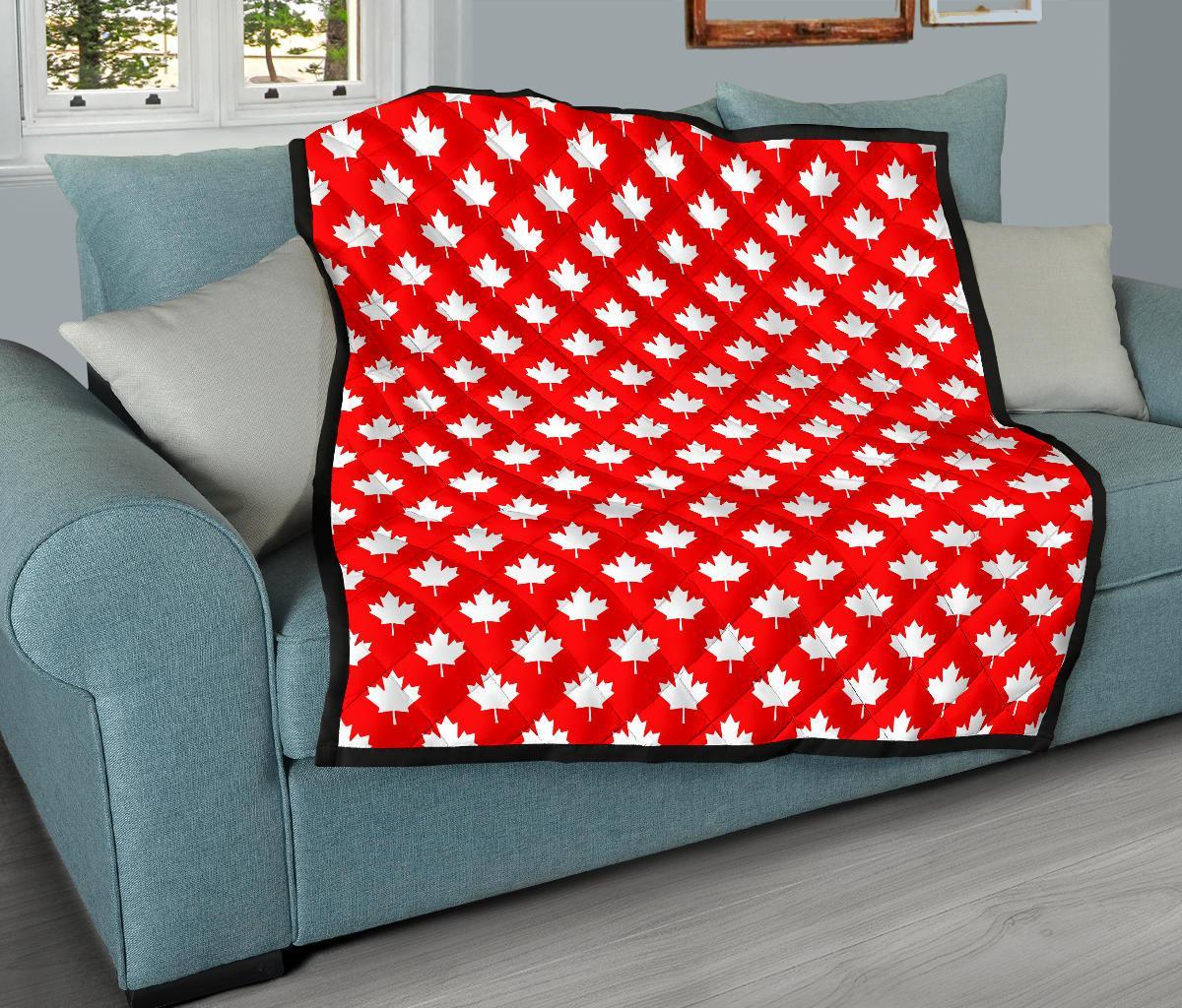 Pattern Print Canada Love Quilt-grizzshop