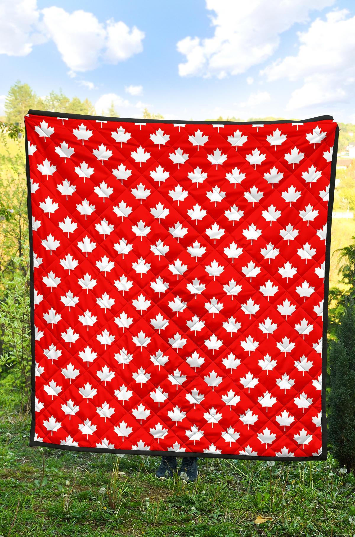 Pattern Print Canada Love Quilt-grizzshop