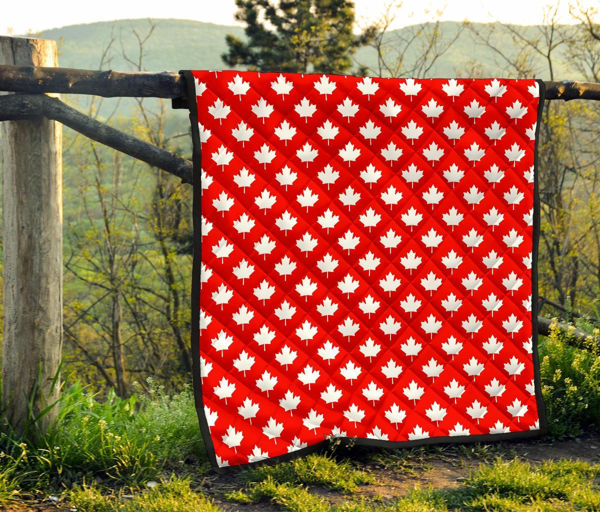 Pattern Print Canada Love Quilt-grizzshop