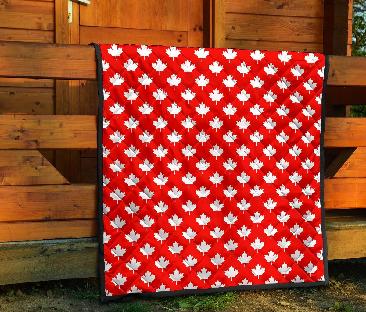 Pattern Print Canada Love Quilt-grizzshop