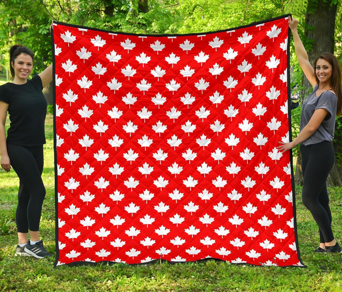 Pattern Print Canada Love Quilt-grizzshop