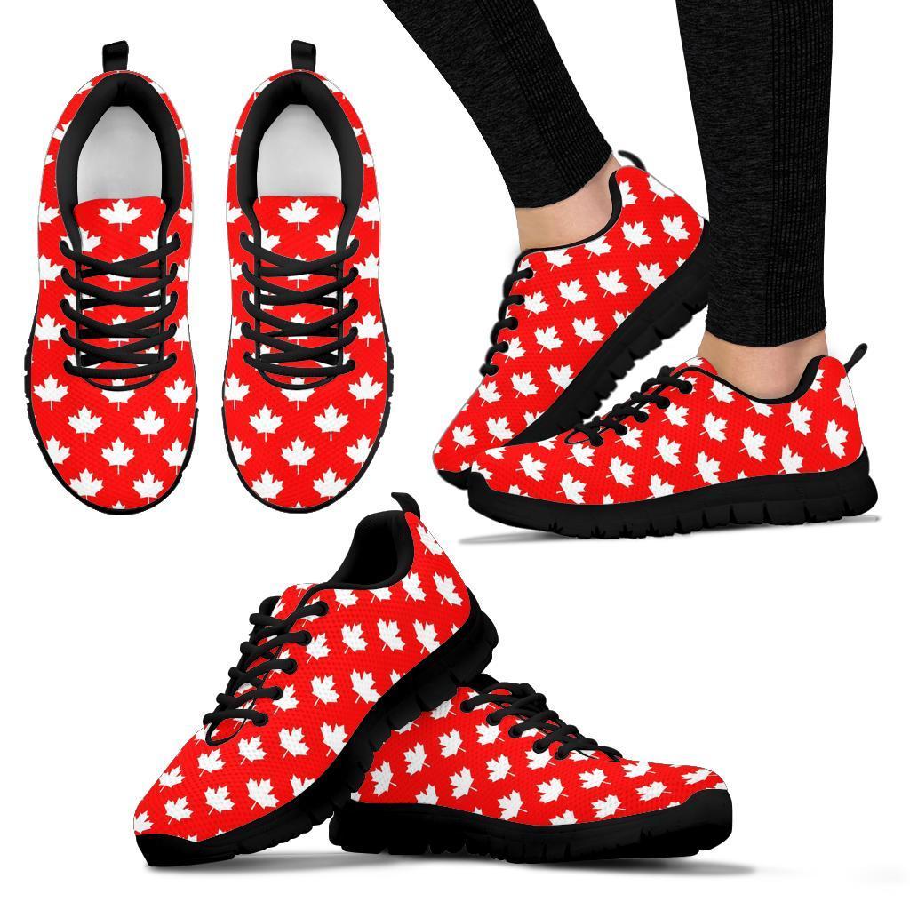 Pattern Print Canada Love Sneaker Shoes For Men Women-grizzshop