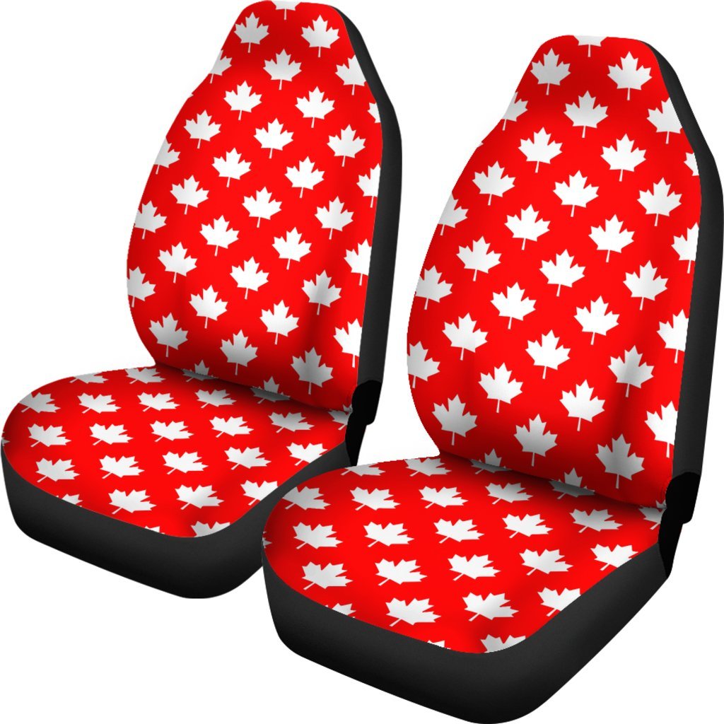 Pattern Print Canada Love Universal Fit Car Seat Covers-grizzshop