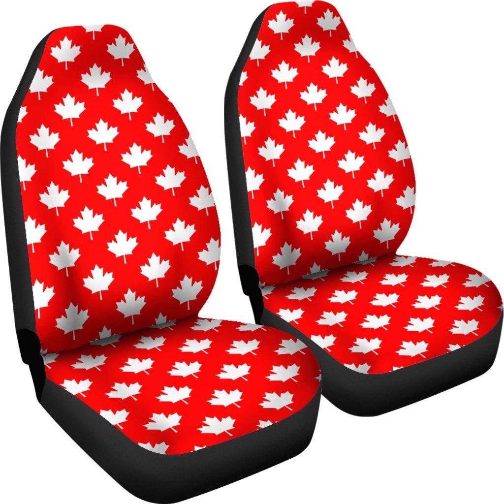 Pattern Print Canada Love Universal Fit Car Seat Covers-grizzshop