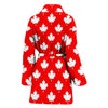 Pattern Print Canada Love Women Long Robe-grizzshop