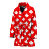 Pattern Print Canada Love Women Long Robe-grizzshop