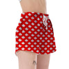 Pattern Print Canada Love Women's Shorts-grizzshop