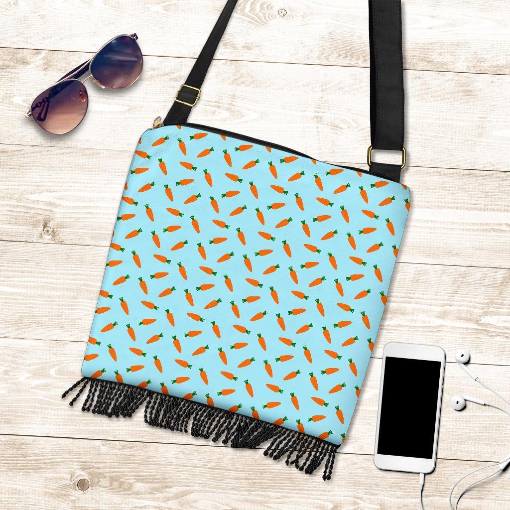 Pattern Print Carrot Crossbody Bags-grizzshop