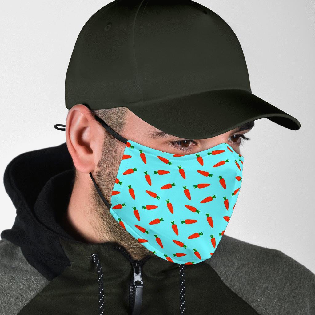 Pattern Print Carrot Face Mask-grizzshop