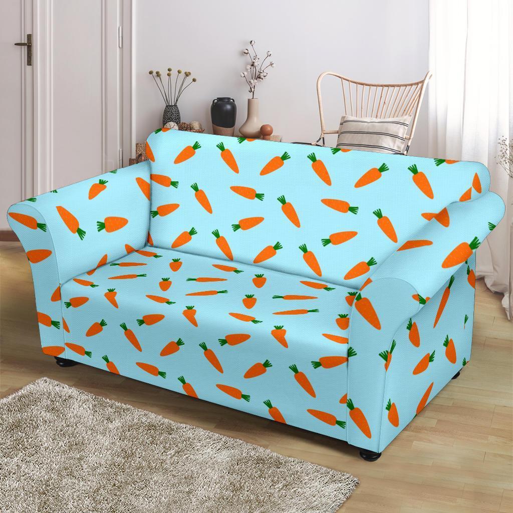 Pattern Print Carrot Loveseat Cover-grizzshop