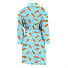 Pattern Print Carrot Men Long Robe-grizzshop