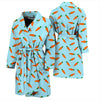 Pattern Print Carrot Men Long Robe-grizzshop