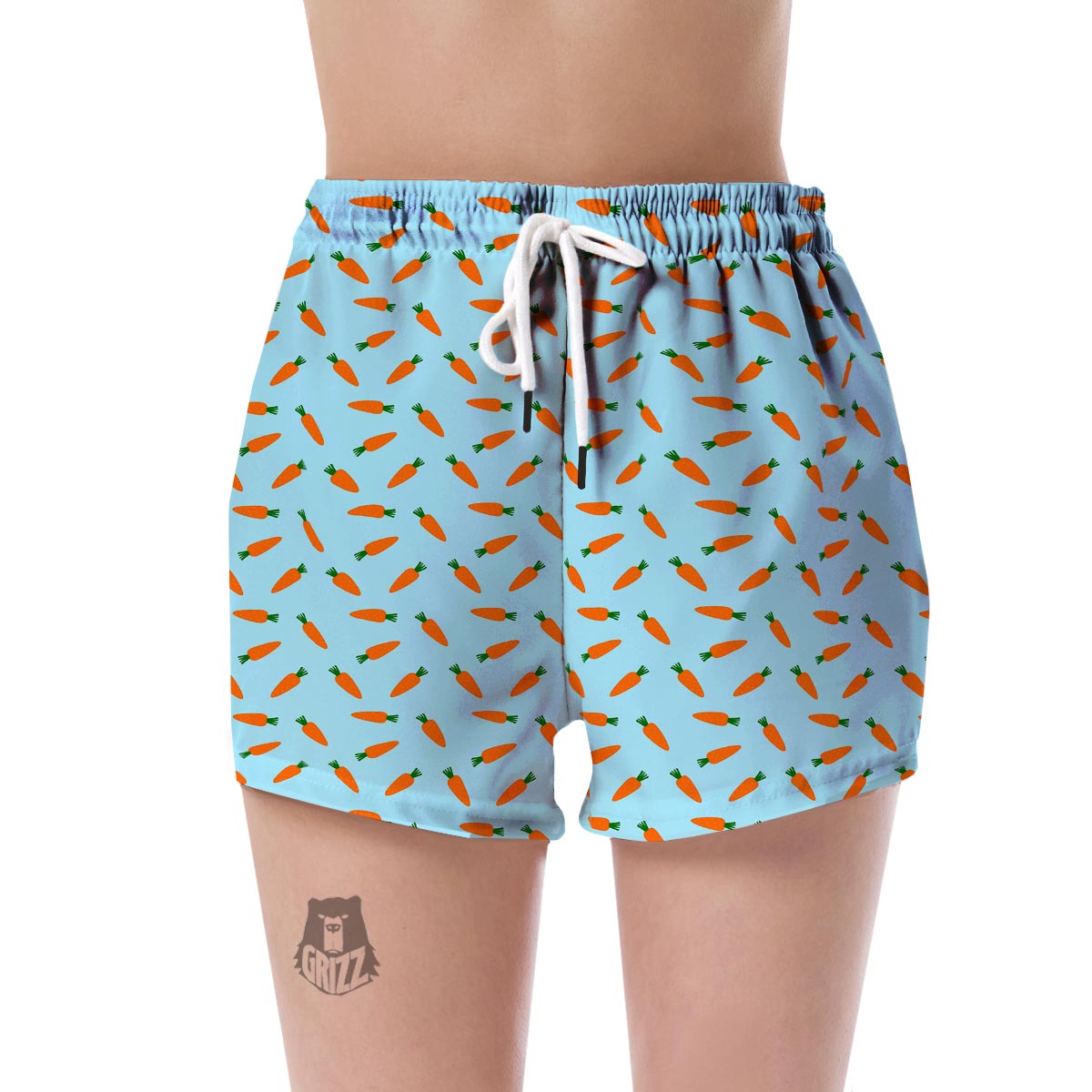 Pattern Print Carrot Women's Shorts-grizzshop