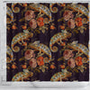 Pattern Print Chameleon Bathroom Shower Curtain-grizzshop