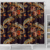 Pattern Print Chameleon Bathroom Shower Curtain-grizzshop